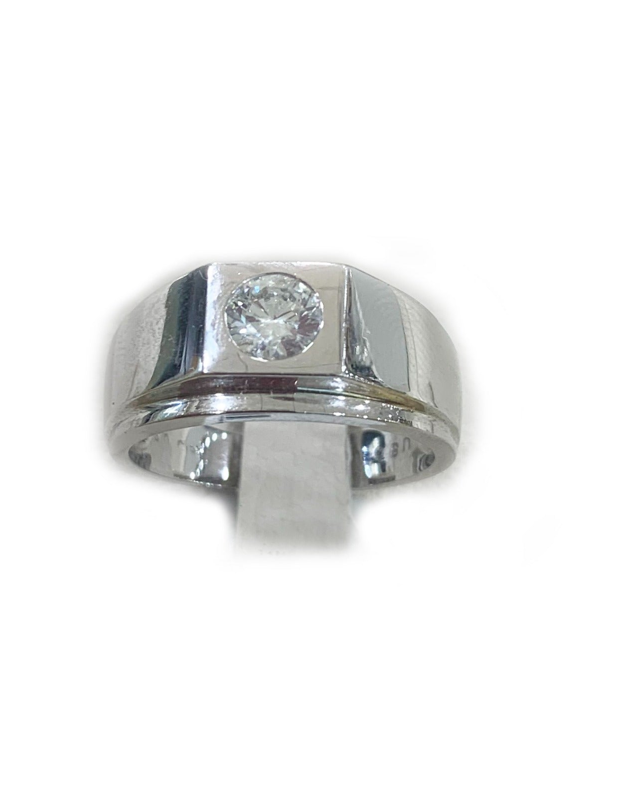 14K White Gold Men's Diamond Ring - Elegant Wedding Band, Engagement Ring for Him | Perfect for Proposals, Anniversaries & Special Occasions