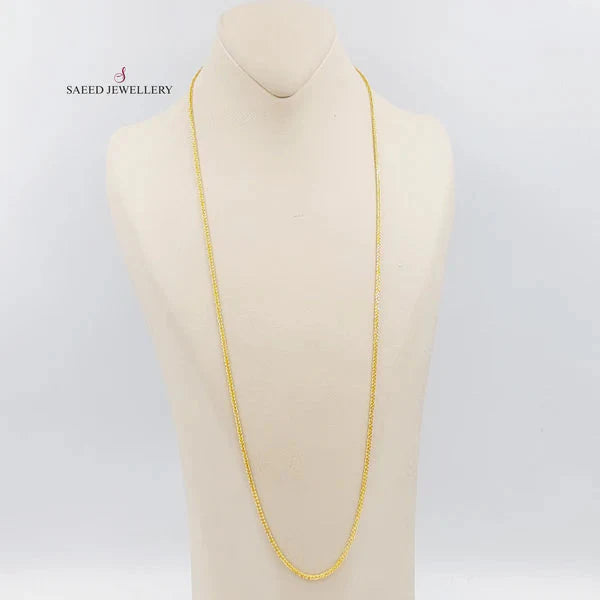 2.5mm Franco Chain Necklace for Women - Dainty Gold or Silver Layering Jewelry - Perfect for Everyday Wear, Gifts & Special Occasions