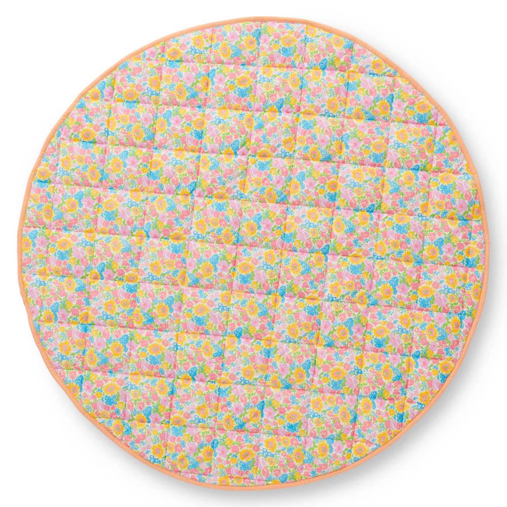 Breathable Summer Pollen Quilted Baby Play Mat - Soft & Safe for Crawling, Tummy Time & Nursery Floor Play