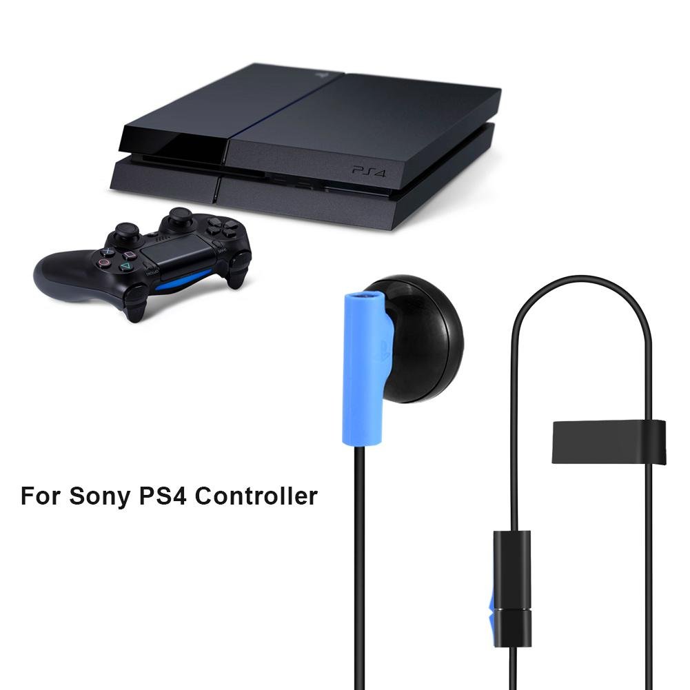 Kafuty Gaming Headset with Microphone - 3.5mm Wired Earphones for PS4 Controller, Compatible with Sony PlayStation 4 & Other 3.5mm Audio Devices - Perfect for Gaming, Streaming & Online Chatting