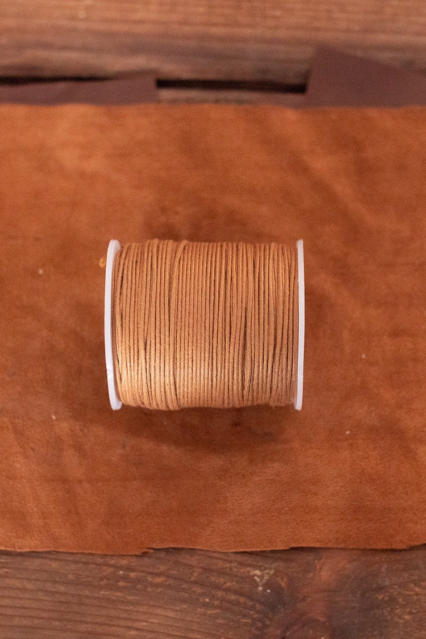 Premium Saddle Stitching Yarn (1.1mm & 1.3mm) - 100m Leather Brown Thread for Leather Craft, Bookbinding & DIY Projects - Perfect for Saddlery, Handmade Bags & Repair Work