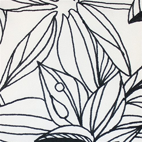 Karalina Collection Pen and Ink Flowers Decorative Throw Pillow 20x20 - Soft Home Decor Accent for Sofa, Bed & Living Room