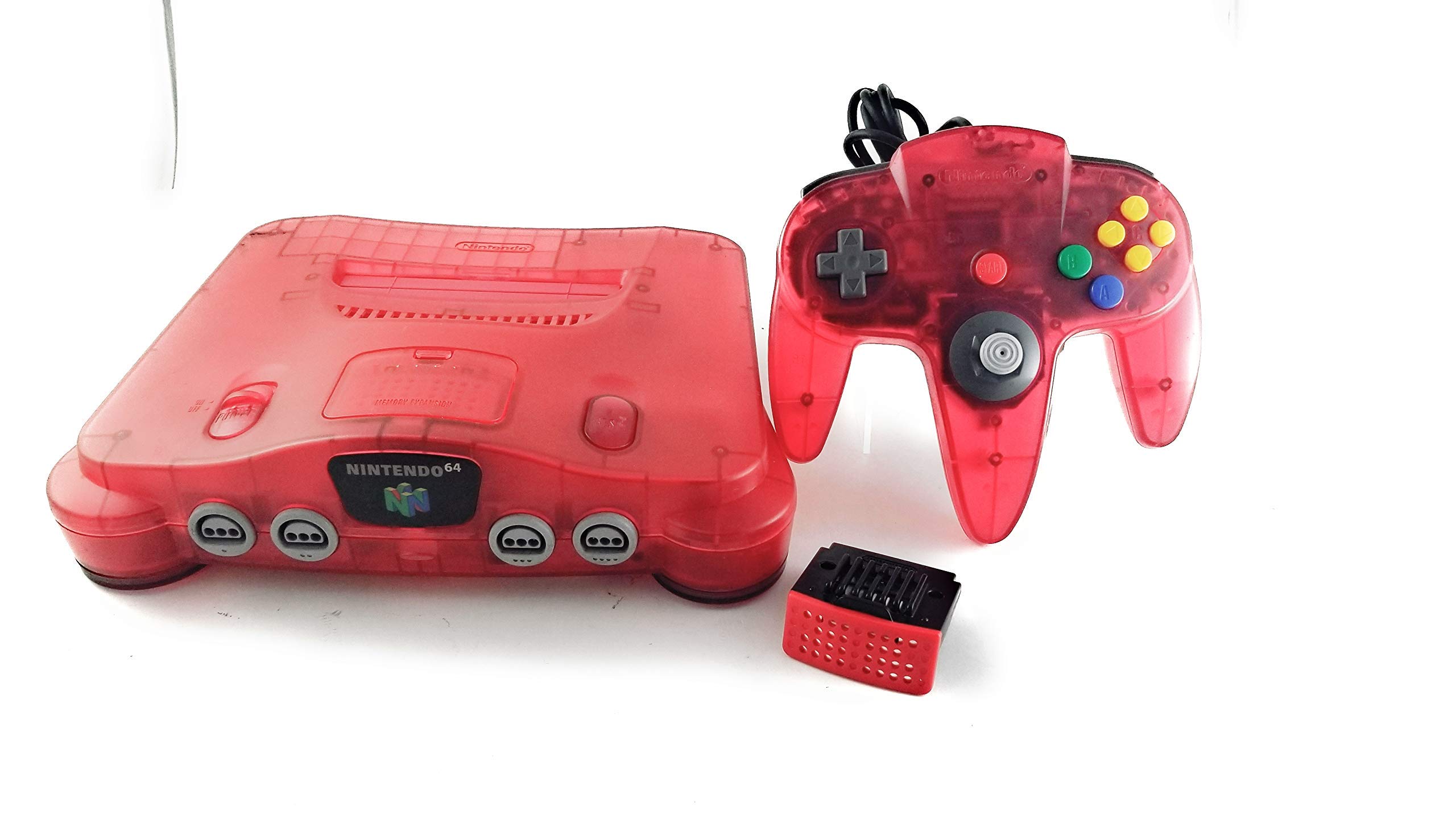 Renewed Nintendo 64 Watermelon Edition Retro Gaming Console - Classic 64-Bit System with Controller - Perfect for Retro Gaming Nights & Collector's Display