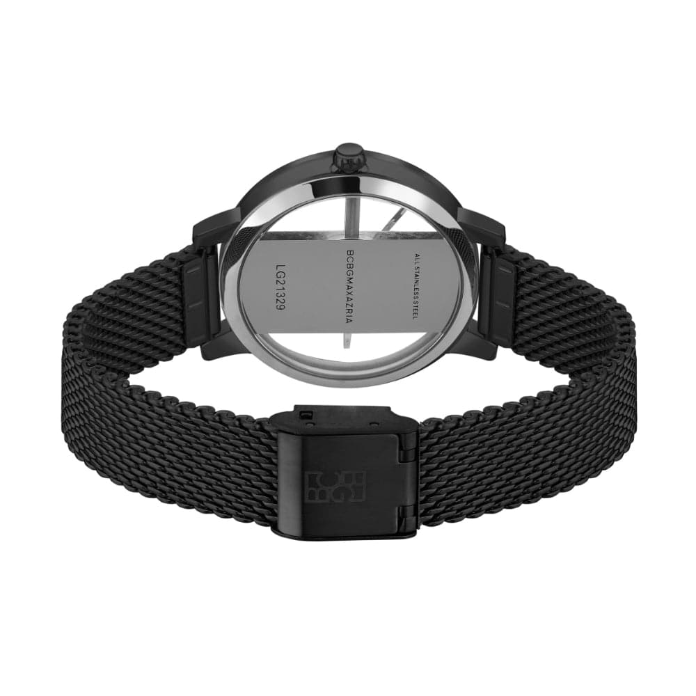 BCBGMAXAZRIA BAWLG2132901 Black Mesh Strap Women's Watch - Elegant & Stylish Timepiece for Everyday Wear, Office & Special Occasions