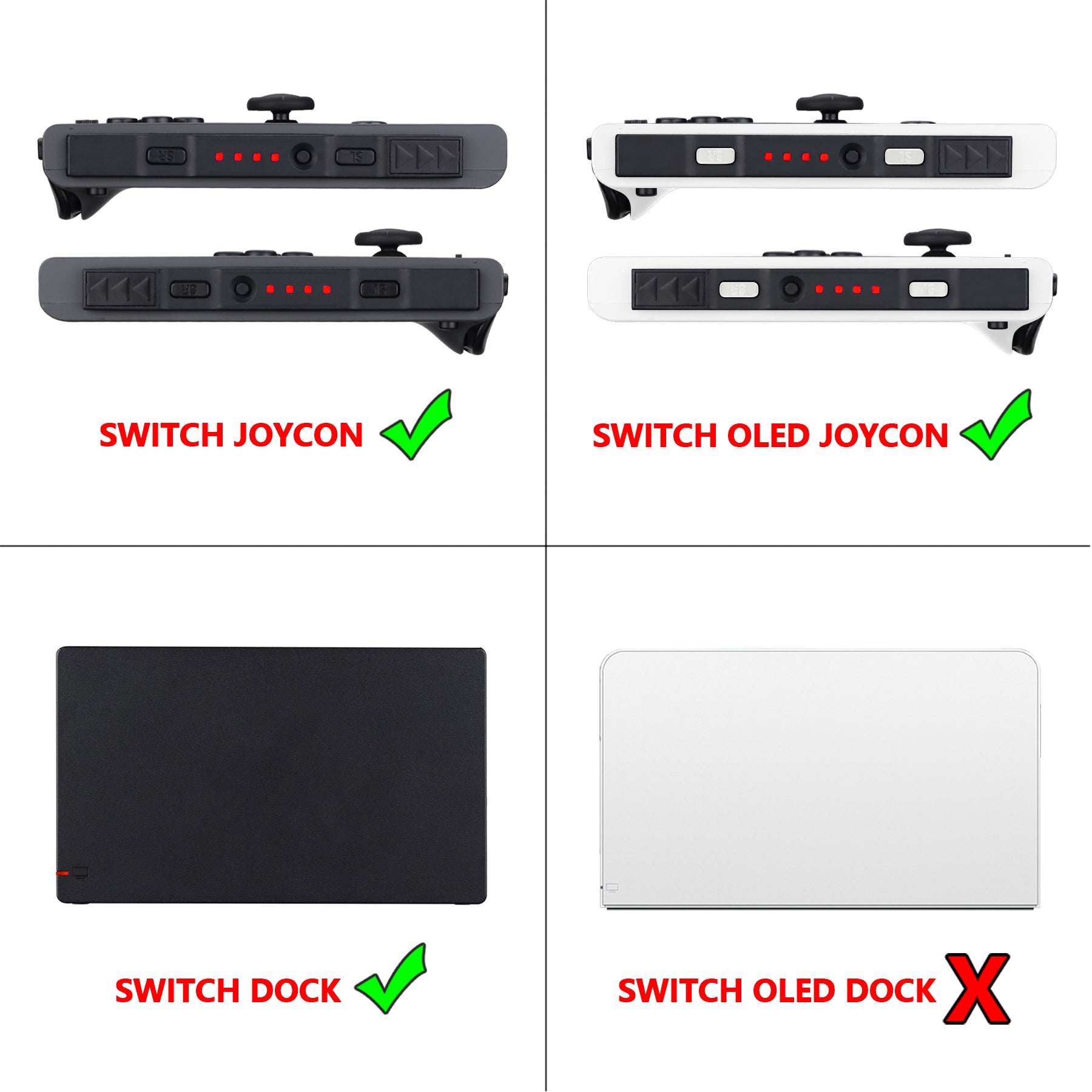 eXtremeRate Cool White Firefly LED Tuning Kit for Nintendo Switch Joy-Cons - Upgrade SL/SR Buttons & Ribbon Flex Cable with Power LED Indicator (Dock Not Included) | Perfect for Gaming Enthusiasts & Custom Mods