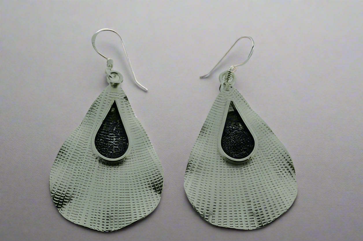 2 Tone Teardrop Earrings - Pure Sterling Silver Dangle Earrings for Women - Perfect for Weddings, Parties & Everyday Elegance