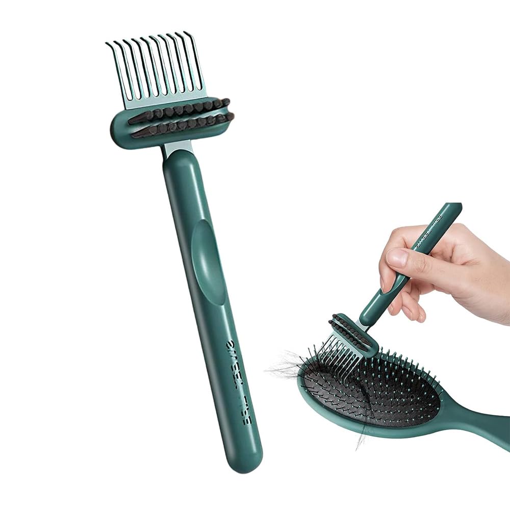 Galinpo 2-in-1 Hair Brush Cleaner Tool with Embedded Comb - Efficient Hair & Dust Remover for Home & Salon Use - Perfect for Daily Hair Care & Professional Styling