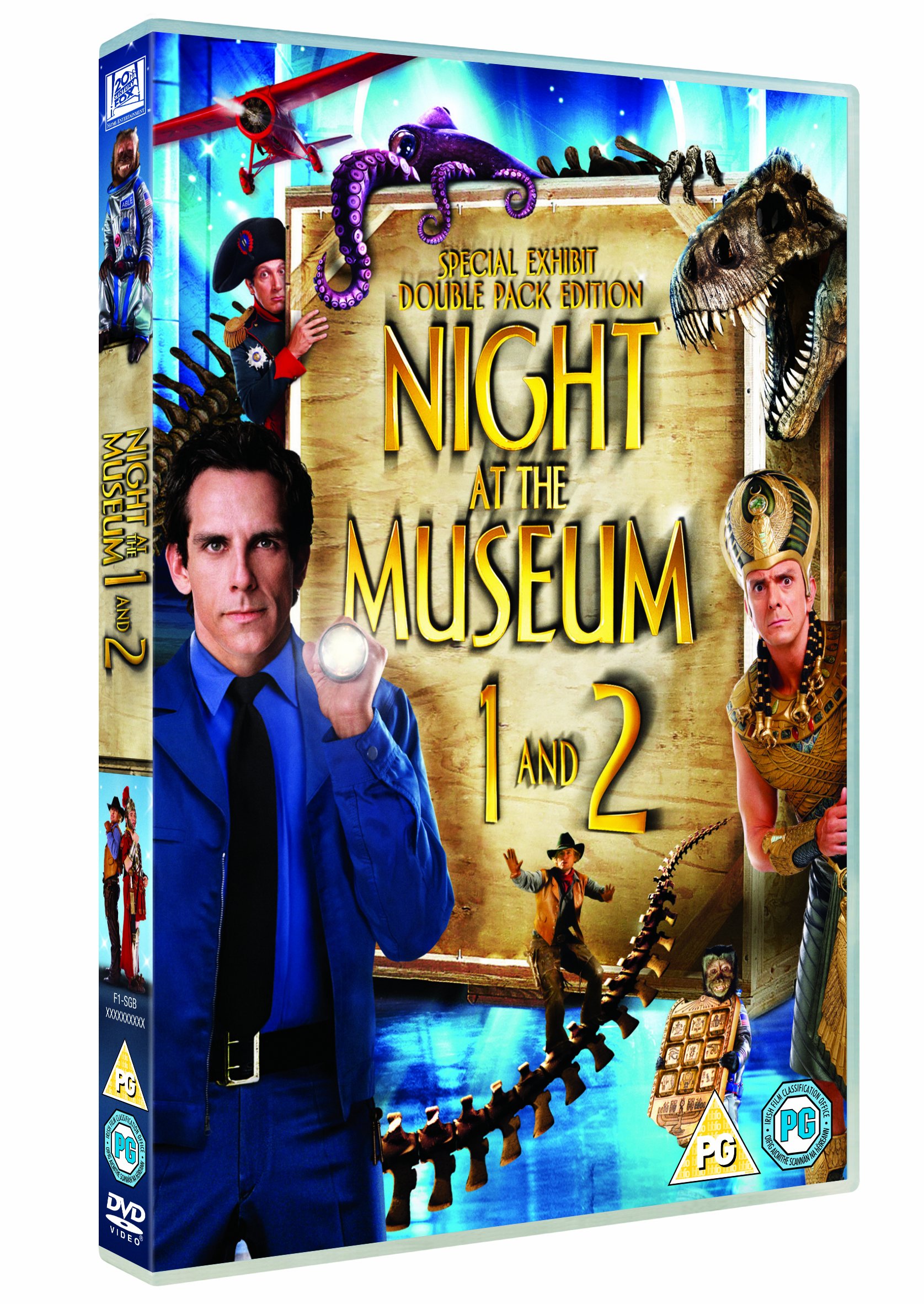 Night at the Museum & Night at the Museum 2 Movie Collection DVD Double Pack (2006) - Family Comedy Adventure Films for Movie Nights and Kids Entertainment
