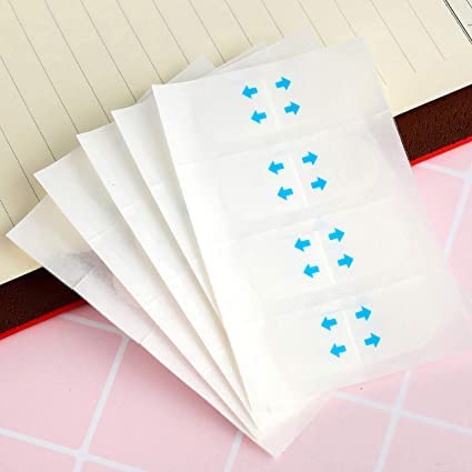 Mluffy Invisible Thin Face Sticker - V-Shape Face Lift Tape for Double Chin & Jowls | Transparent Facial Lifting Tape for Wrinkles & Sagging Skin (40 Pcs) | Perfect for Makeup, Cosplay & Everyday Beauty Enhancement