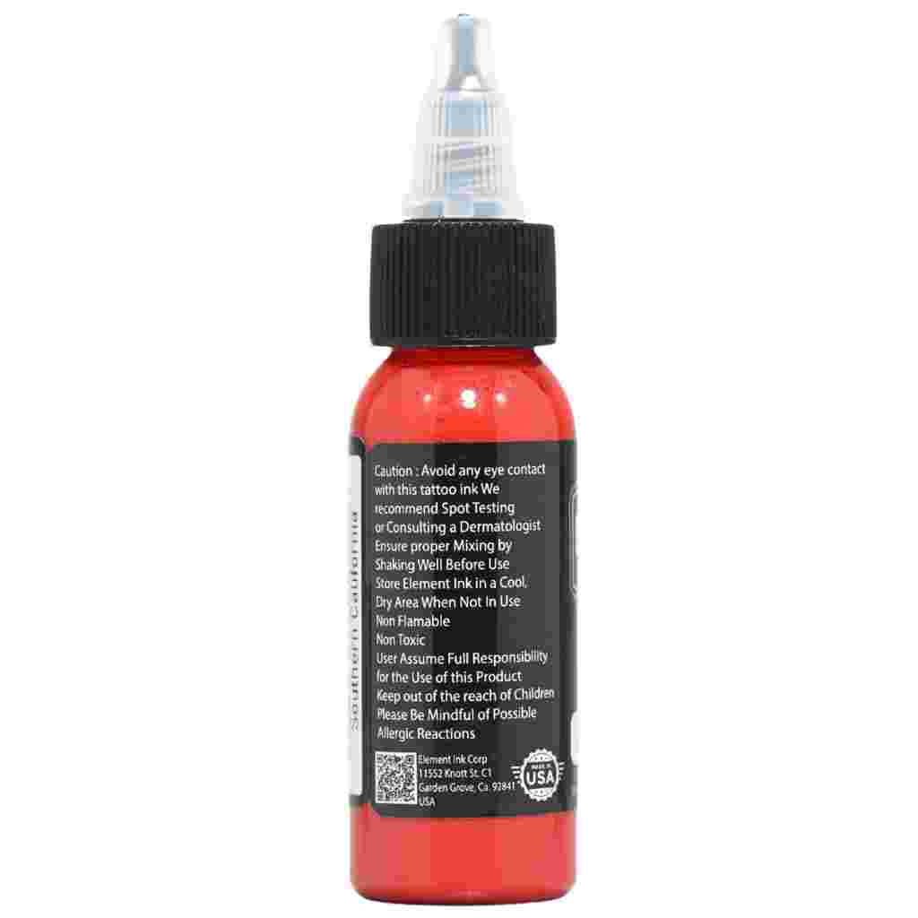 Premium Red Element Tattoo Ink 1oz (30ml) - Professional Tattoo Artist Supplies for Vibrant Body Art - Perfect for Tattoo Studios, Home Artists & Permanent Makeup