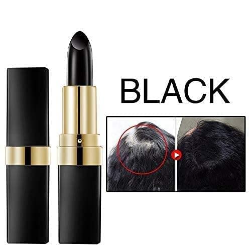 TWIREY Instant Hair Dye Gray Root Coverage - Temporary Hair Color Modify Cream Stick for Quick Gray Hair Cover Up (10g, Black) | Perfect for Touch-Ups Between Salon Visits & Special Occasions