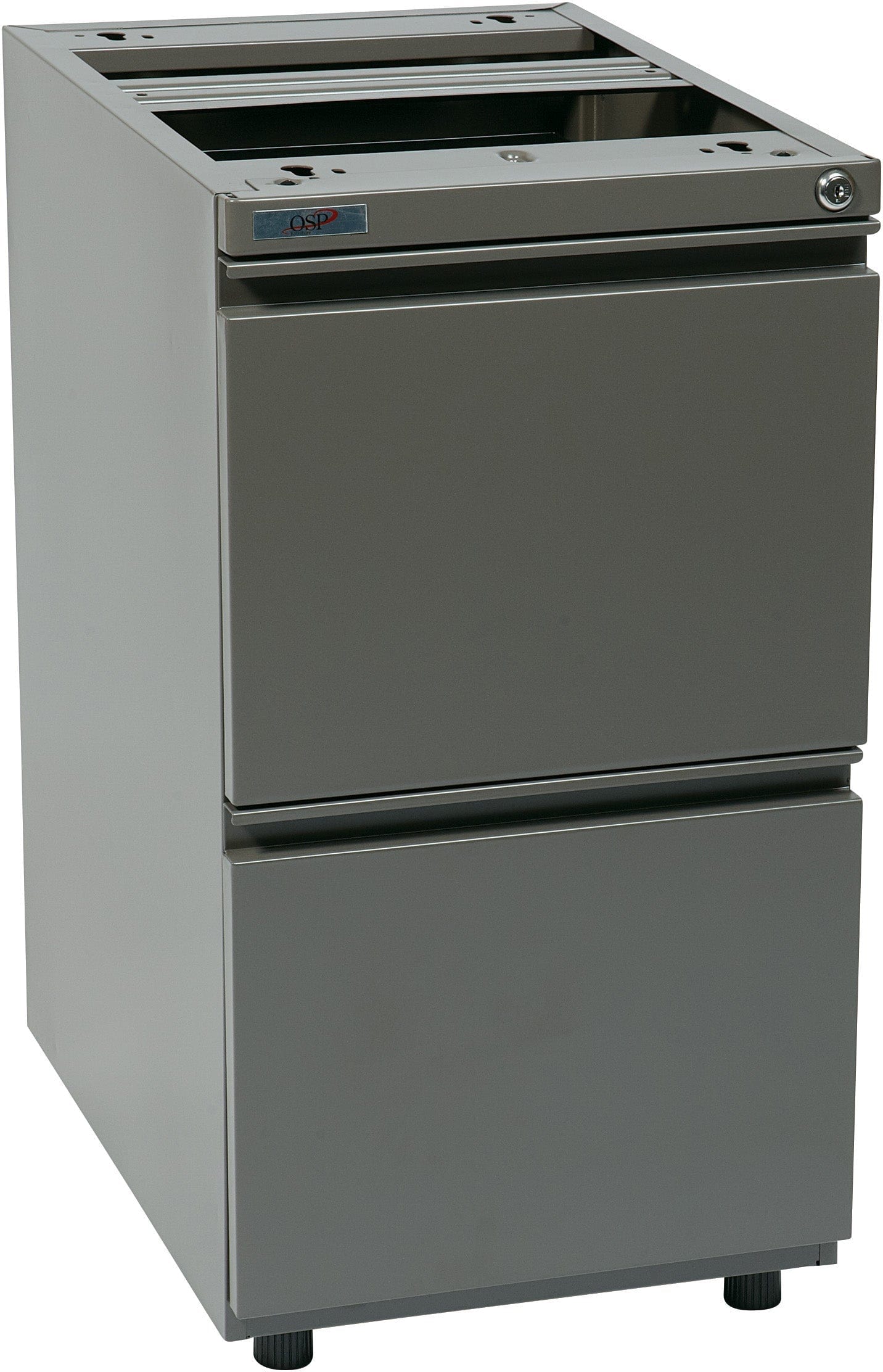 Office Star 22 Open Top Pedestal with Adjustable Glides - Heavy Duty Mobile File Cabinet for Office Organization & Document Storage