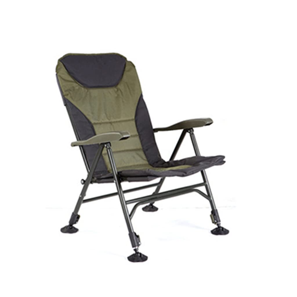 Portable Folding Chair with Carry Bag - Lightweight Oxford Fabric Beach Chair for Outdoor Picnic, BBQ, Fishing & Camping (Green) - Perfect for Backyard, Park, Beach and Tailgate Parties