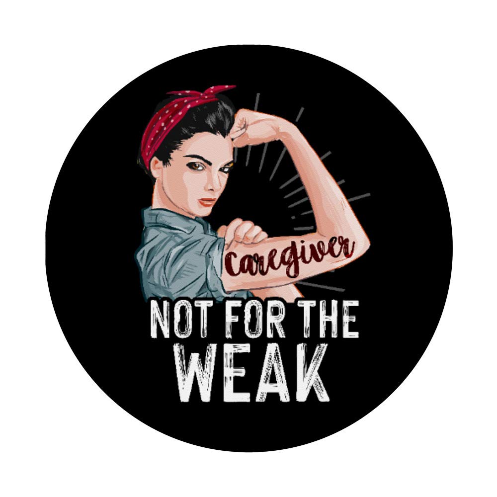 Strong Woman Caregiver Appreciation PopSocket - Phone Grip & Stand for Daily Use