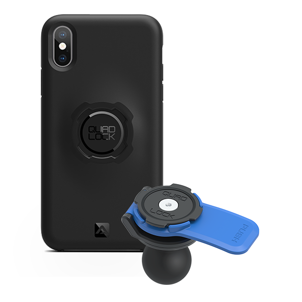 1 Ball Motorcycle Phone Mount Kit - Universal Adjustable Handlebar Holder for iPhone & Smartphones - Perfect for GPS Navigation & Hands-Free Riding