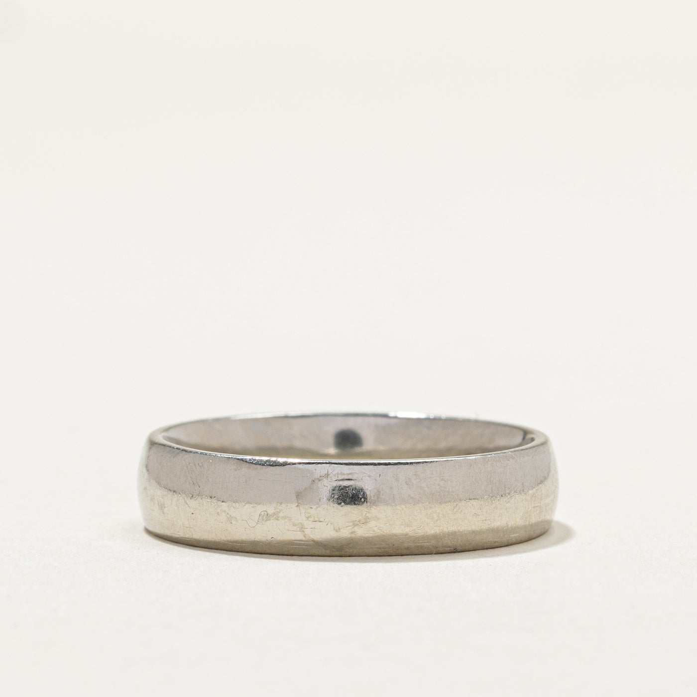 14K White Gold Wedding Band Ring for Women - Size 9, Dainty Simple Elegant Stackable Ring - Perfect for Engagement, Anniversary, Valentine's Day Gift