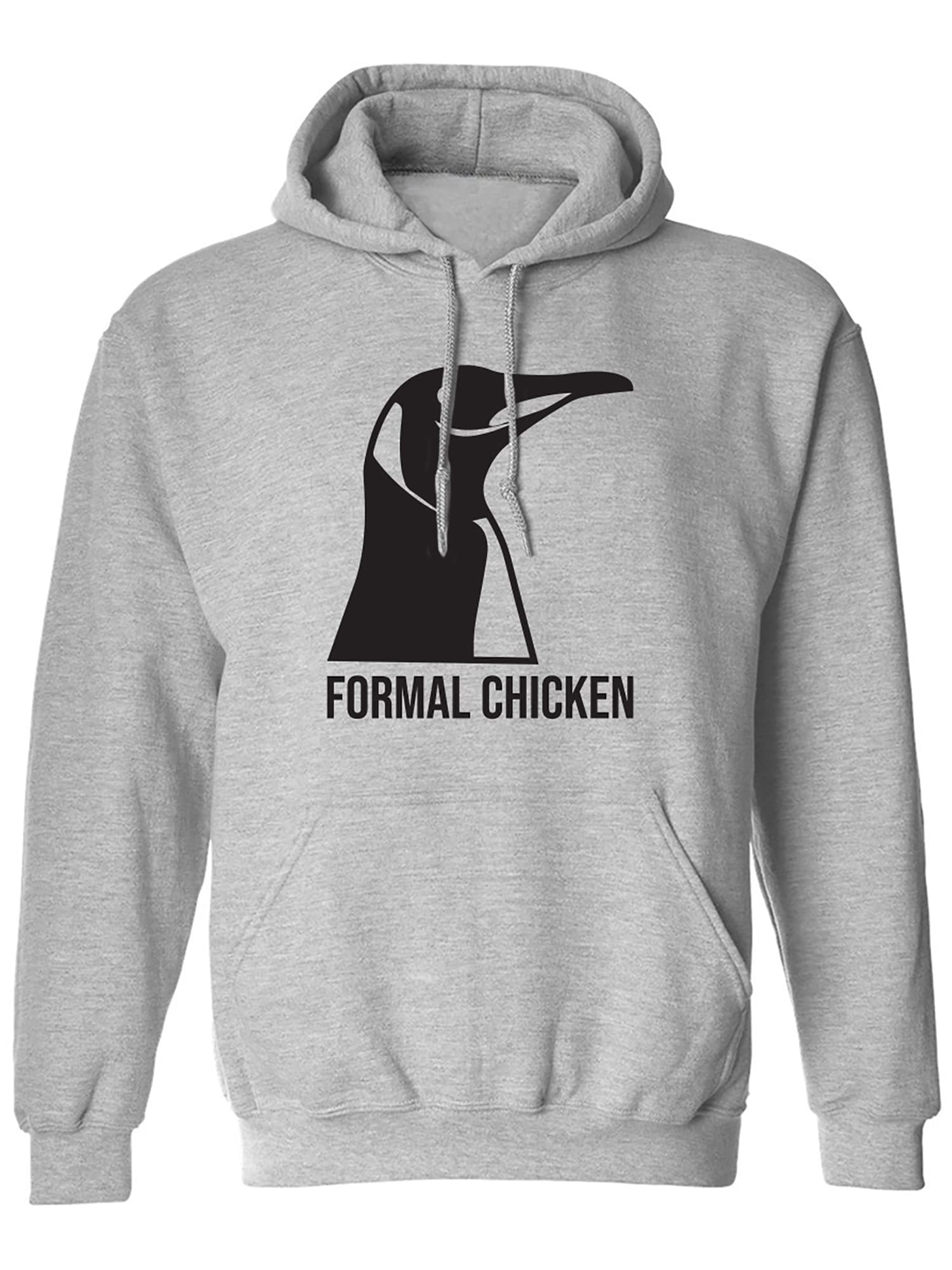 Zerogravitee Formal Chicken Print Hooded Sweatshirt for Men & Women - Comfortable Pullover Hoodie for Casual Wear, Office, and Outdoor Activities
