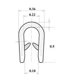 AM Auto Window Gasket Edge Trim 16 Feet (Small) - Car Door Seal Weatherstrip for Wind Noise Reduction & Waterproofing - Perfect for Sedans, SUVs, and Trucks