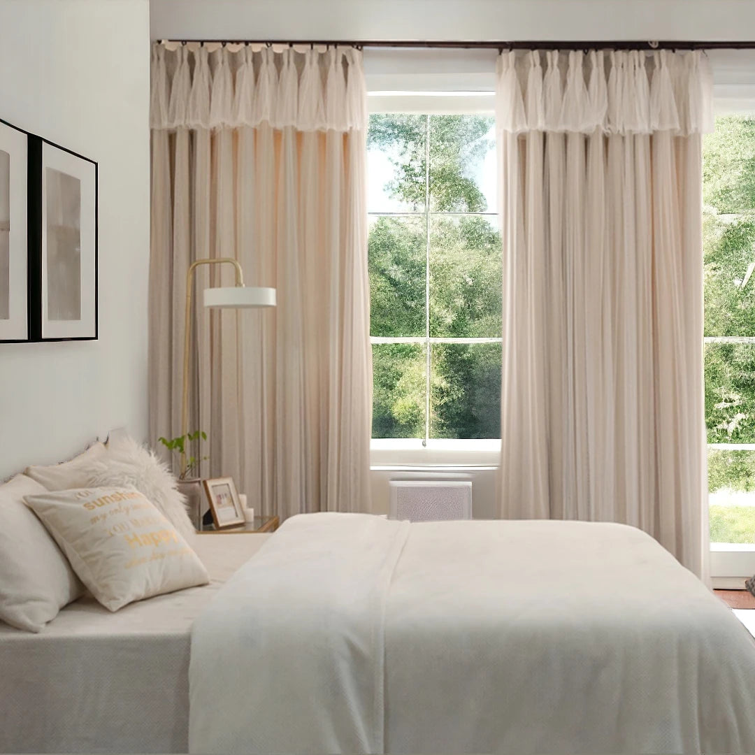 Annalise Two-Layer Soundproof & Thermal Blackout Curtains - Custom Size for Bedroom, Nursery & Home Theater - Noise Reducing & Energy Saving Window Treatment