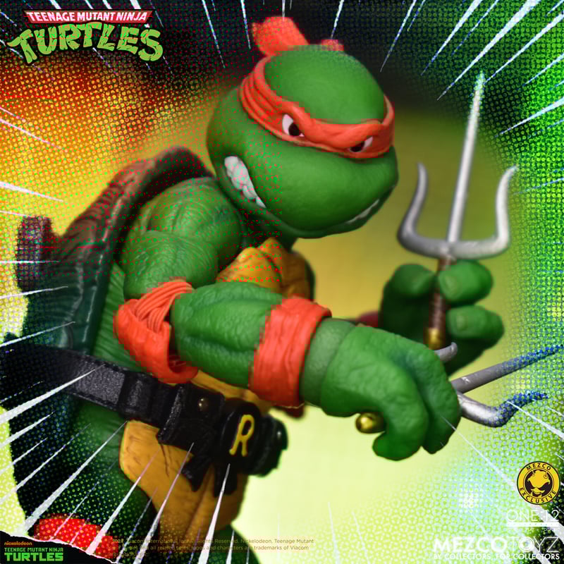 Teenage Mutant Ninja Turtles Deluxe Animated Series Action Figure - Mezco One:12 Collective - Collectible TMNT Toy for Fans & Display - Perfect for Gifts, Collections & Home Decor