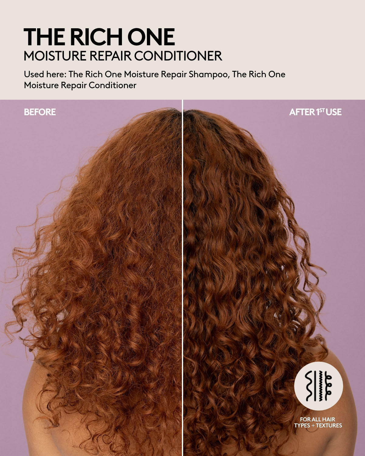 The Rich One Moisture Repair Conditioner - Deep Hydrating Hair Treatment for Dry & Damaged Hair - Perfect for Daily Use & Salon-Quality Results at Home