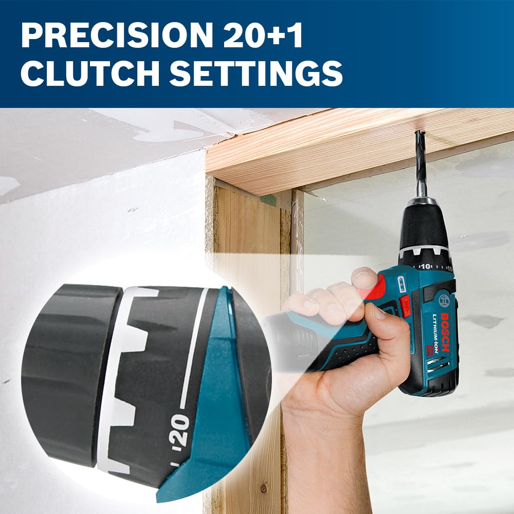 BOSCH CLPK22-120 12V Max Cordless 2-Tool Combo Kit - 3/8