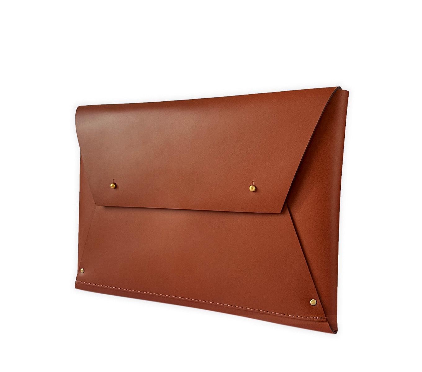 Premium Genuine Leather Wrap Sleeve for Laptops, Tablets & Notebooks - Stylish & Protective Cover for Work, Travel & Everyday Use