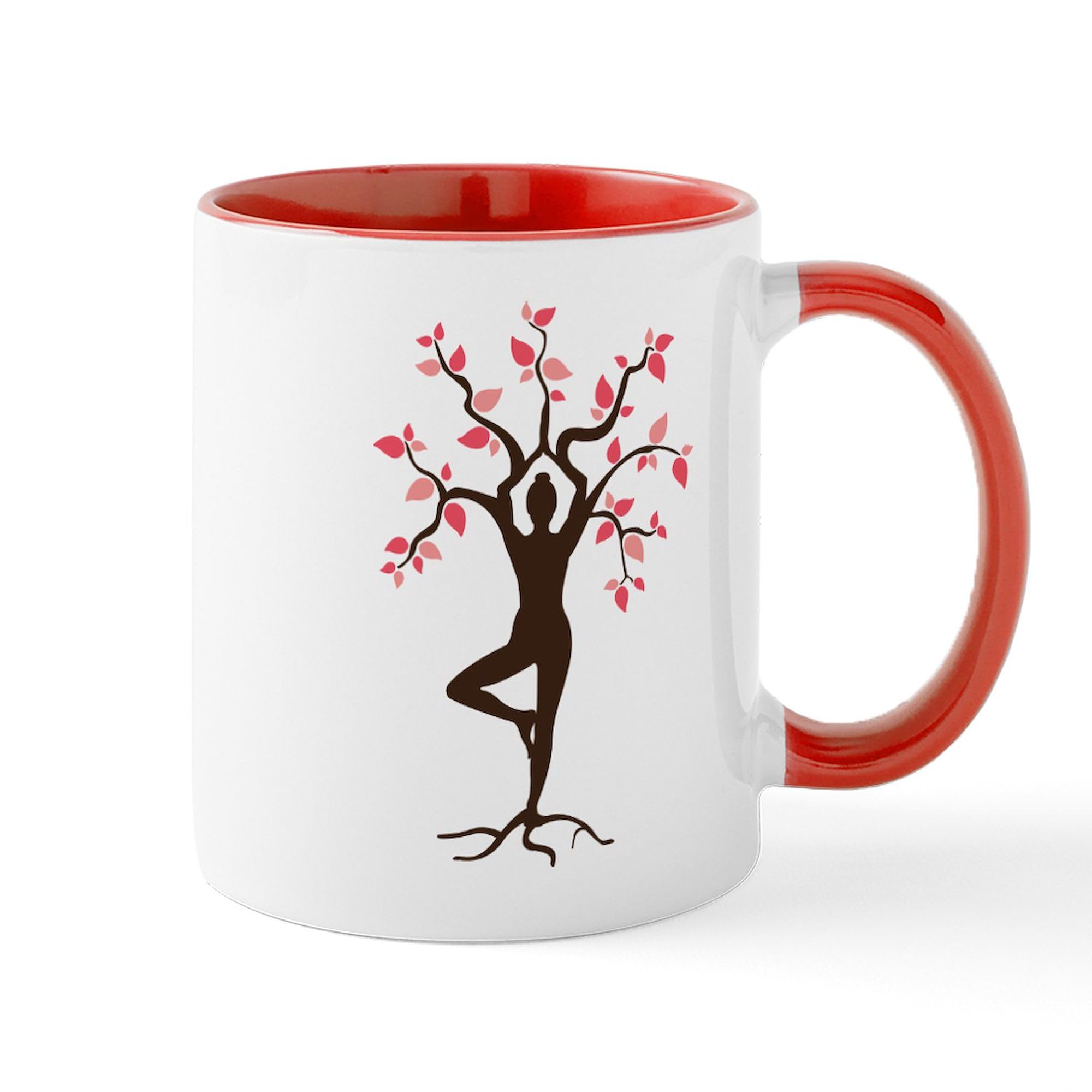 11 oz (325 ml) Ceramic Coffee Mug for Yoga Lovers - Perfect for Hot Tea, Coffee & Relaxation at Home, Studio or Office