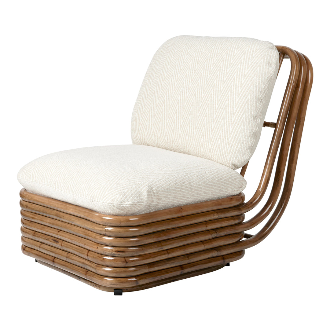 Bohemian 72 Lounge Chair - Handwoven Rattan Outdoor Patio Furniture for Garden, Poolside & Beach Relaxation | Comfortable Boho Style Seating with Cushions