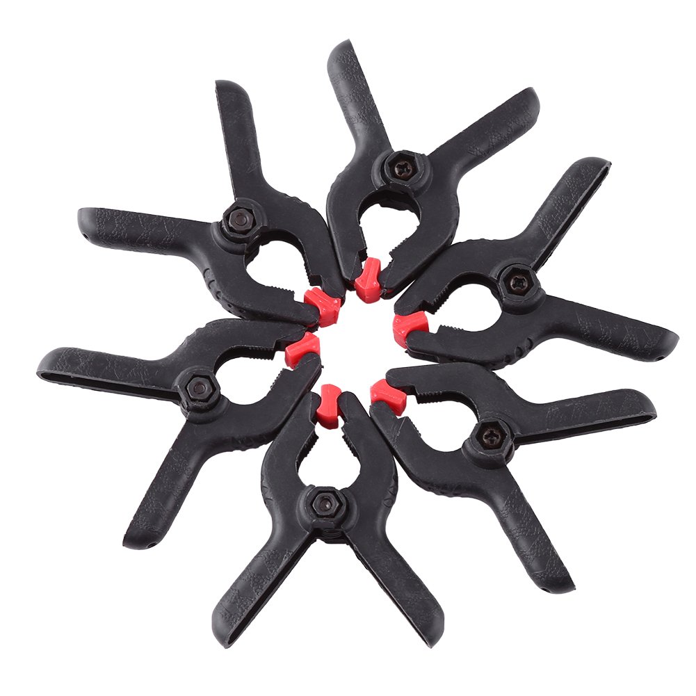 6pcs Professional Photo Studio Clips - Spring Clamps for Photography Backdrop, Background & Lighting - Durable Lightweight Stand Clips for Studio, Home Photography & Video Shooting