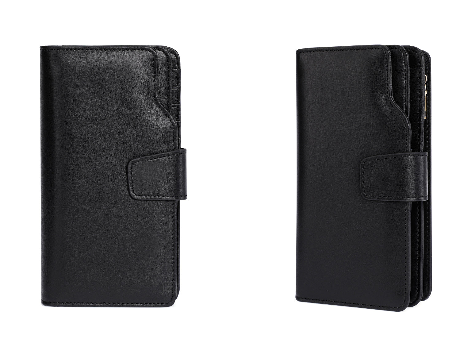 Men's Leather Trifold Wallet with RFID Blocking & Multiple Card Slots - Slim Design for Everyday Carry, Travel & Business Use