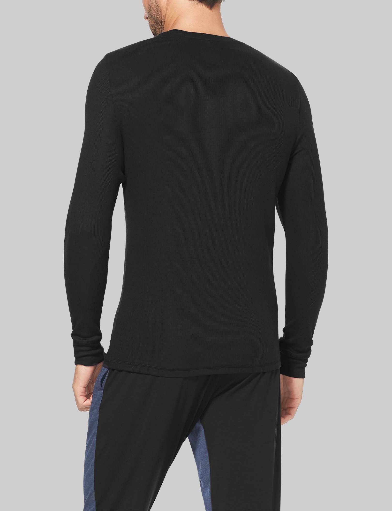 Men's Comfortable Lounge Henley Shirt - Soft Cotton Relaxed Fit for Casual Wear, Home Lounging & Outdoor Activities