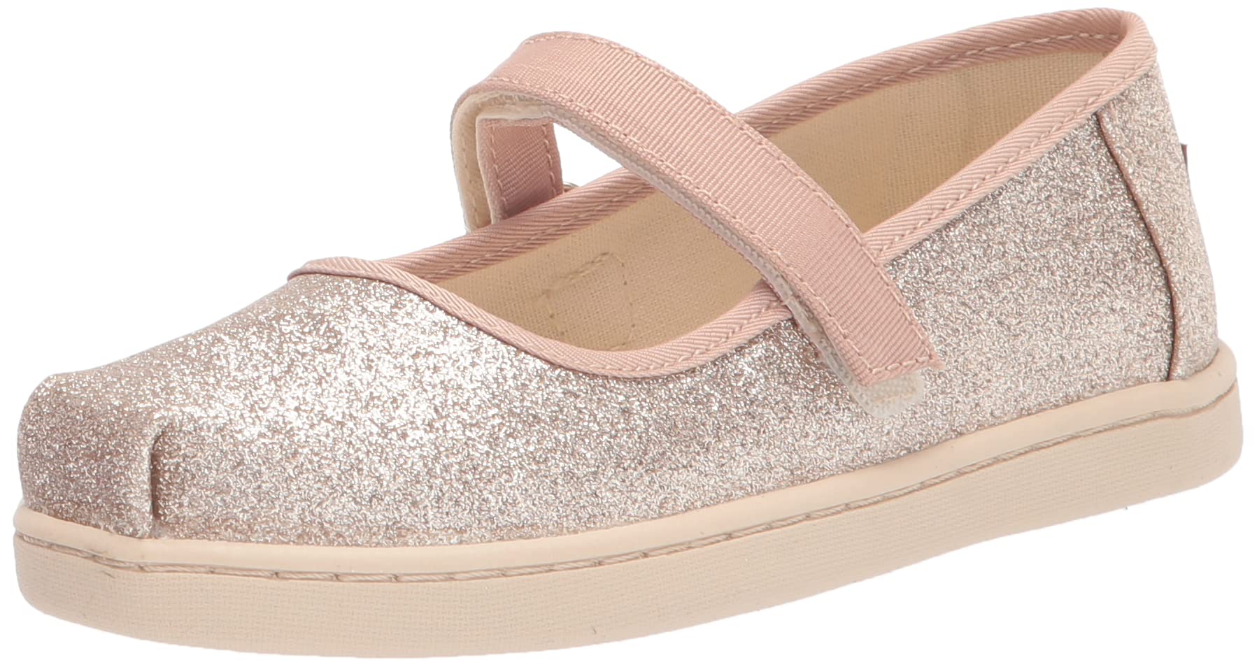 TOMS Tiny Mary Jane Toddler Shoes for Girls - Comfortable & Stylish Mary Jane Flats for Toddlers - Perfect for School, Playdates & Special Occasions
