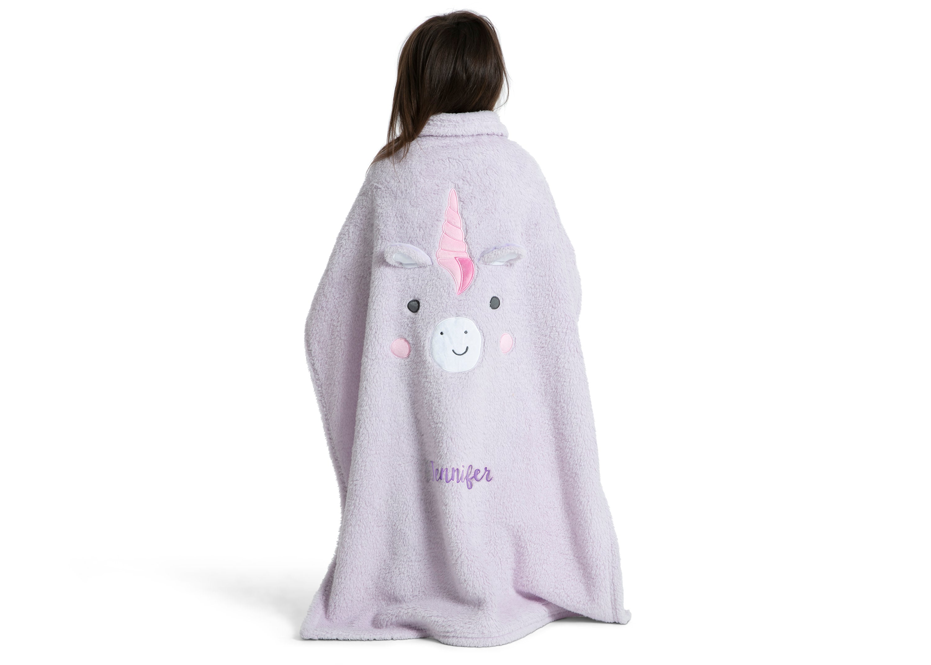 Personalized Sherpa Throw Blanket for Kids - Soft Cozy Fleece Blanket with Custom Name - Perfect for Bedtime, Nursery, Travel & Gift Giving