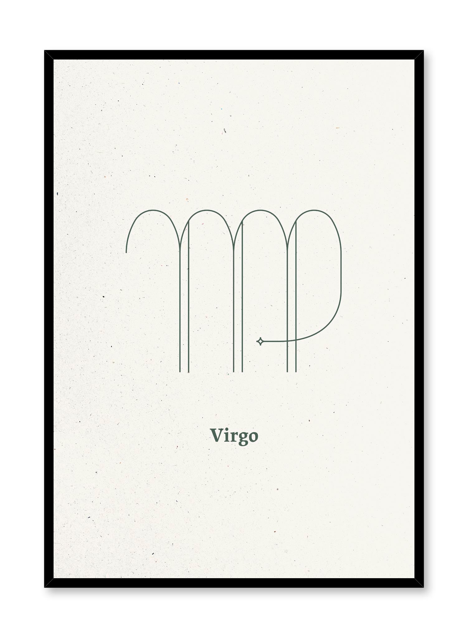 Minimal Virgo Zodiac Poster - Elegant Astrology Wall Art for Home, Office & Gift Decor