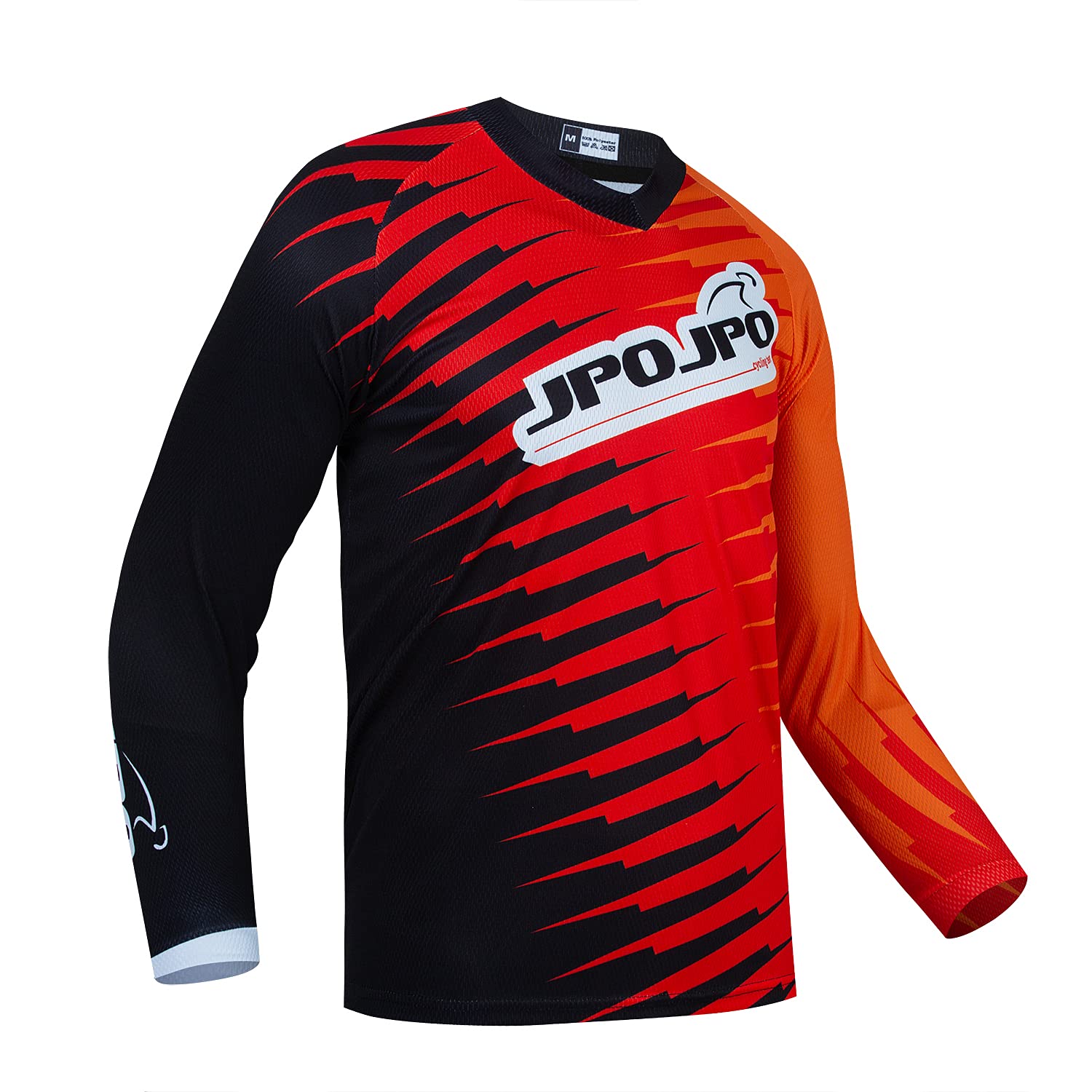 JPOJPO Men's MX Motocross Jersey - Dirt Bike & Downhill Racing Shirt - Breathable & Durable Riding Gear for Off-Road Motorcycle & ATV Adventures (Green)