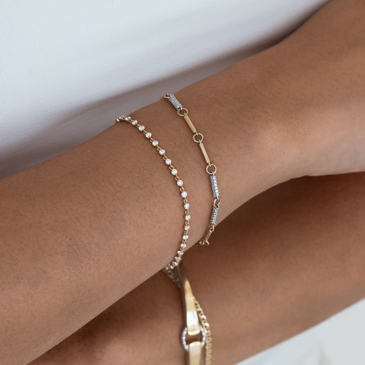 Pavé Sloan Bracelet for Women - Elegant Cubic Zirconia Tennis Bracelet - Perfect for Weddings, Parties & Everyday Wear