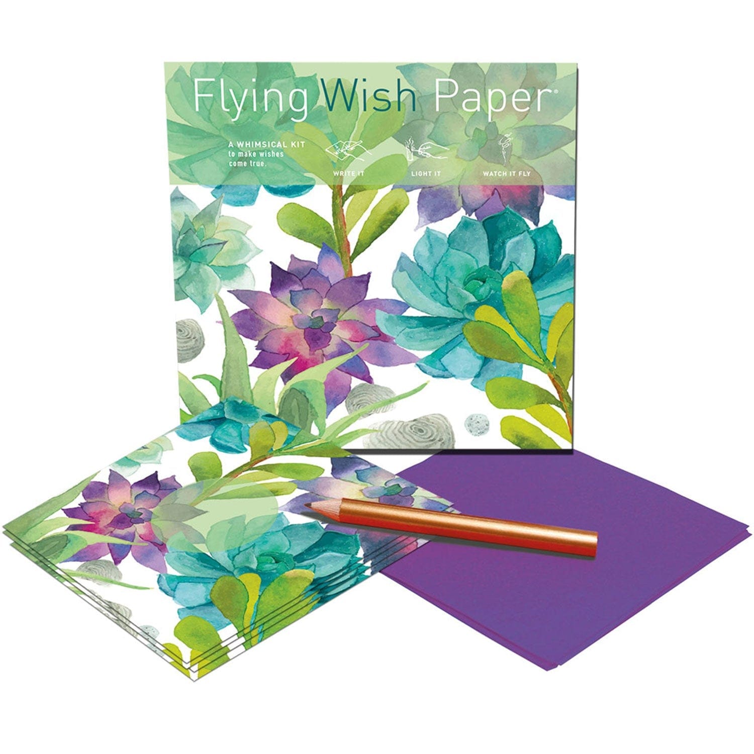 Mini Flying Wish Paper in Cactus Garden - Eco-Friendly Burning Wish Lanterns for Birthday, Wedding & Memorial Events - Perfect for Outdoor Parties, Camping & Special Celebrations