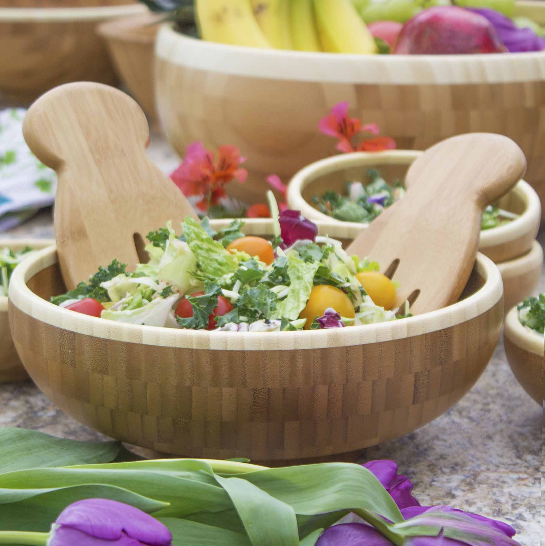 Premium Salad Hands Serving Set - Stainless Steel Salad Tongs with Comfort Grip - Perfect for Tossing, Serving & Garnishing Salads, Pasta, and Appetizers at Parties & BBQs