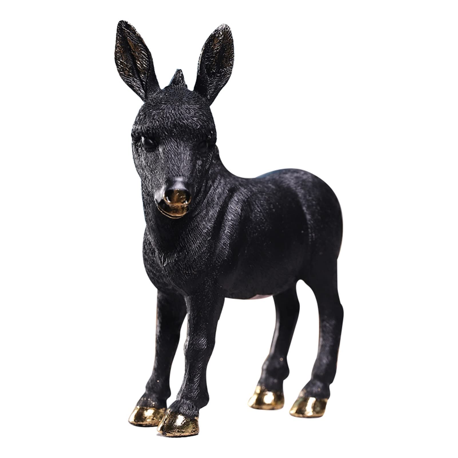 Handmade Resin Donkey Statue Sculpture - Unique Home Decor for Living Room, Wine Cabinet & Office - Perfect Gift for Animal Lovers & Farmhouse Style