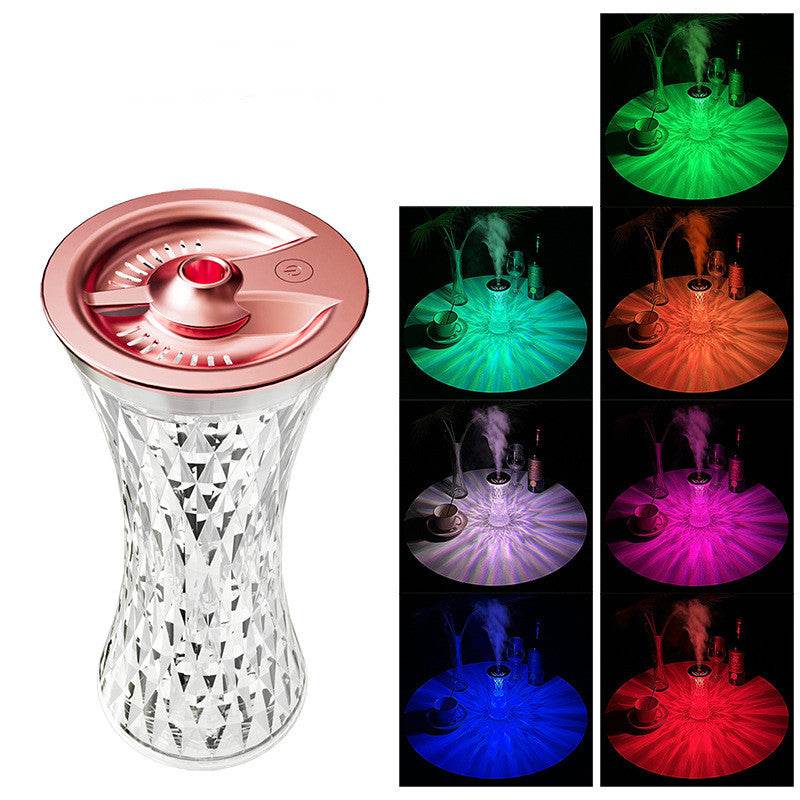 AromaGem Crystal Humidifier Lamp - Ultrasonic Essential Oil Diffuser with Color Changing LED Lights for Home, Office, Yoga & Spa Relaxation