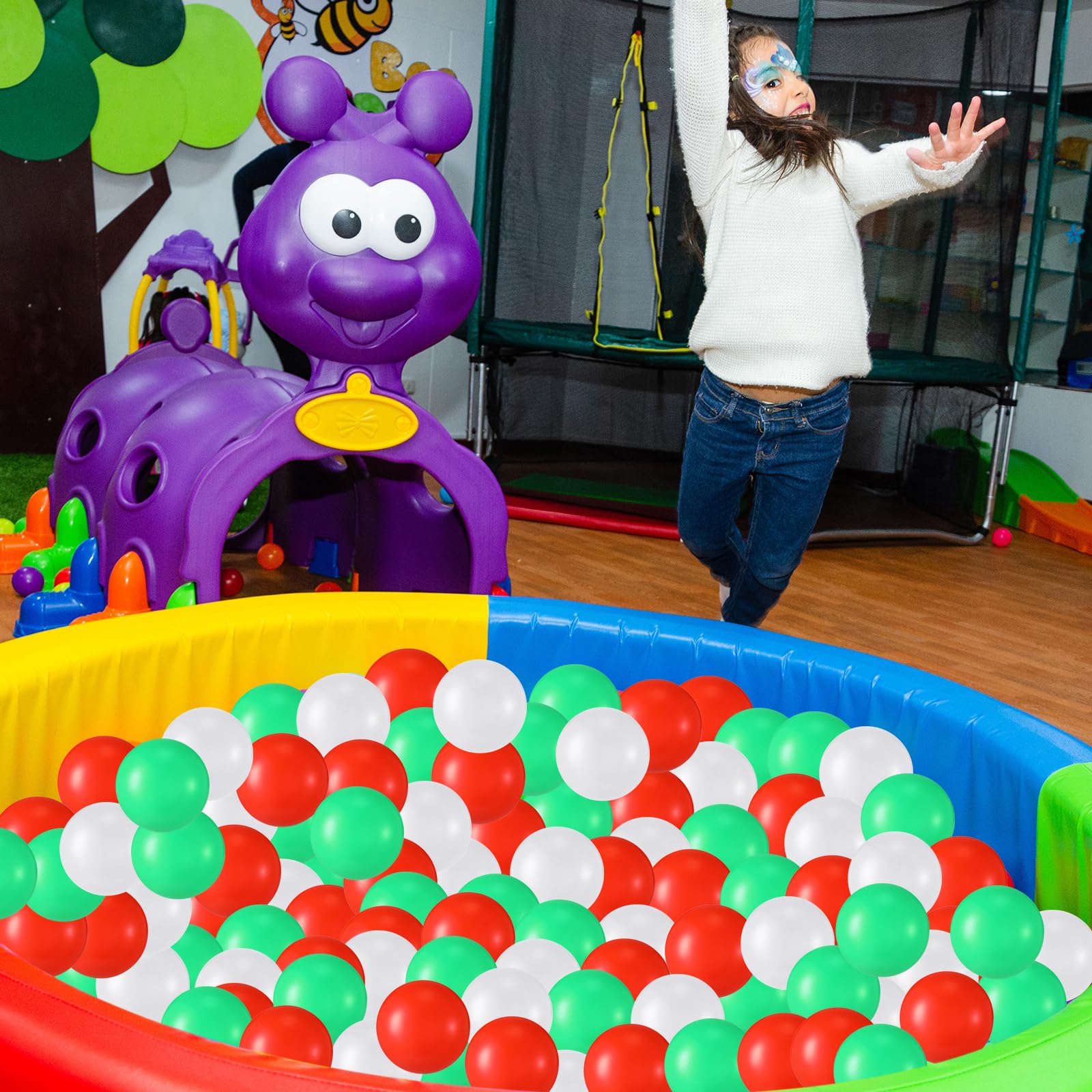 Shappy 180-Piece Soft Plastic Balls for Toddlers | Crush-Proof Ocean Balls | Reusable Play Pit Balls for Photo Booth, Play Tent, Swimming Pool & Party Decorations | Perfect for Birthday Parties, Daycare Centers & Sensory Play