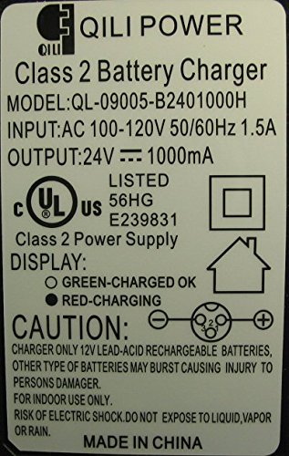 Universal Parts 119-7 Razor E-100 Battery Charger Replacement - Compatible with Razor E100, E125, E150 Electric Scooters - Perfect for Home, School & Commuting Use