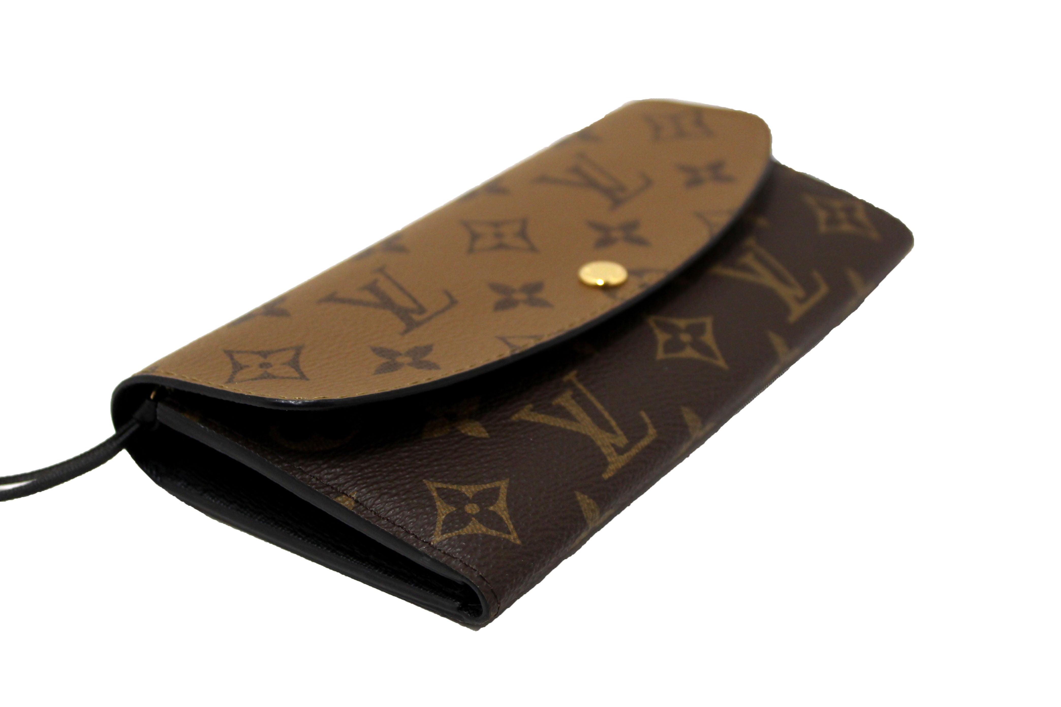 Authentic Louis Vuitton Emilie Wallet - Classic Monogram & Reverse Canvas Design | Luxury Women's Wallet for Everyday Use, Travel & Gift Giving