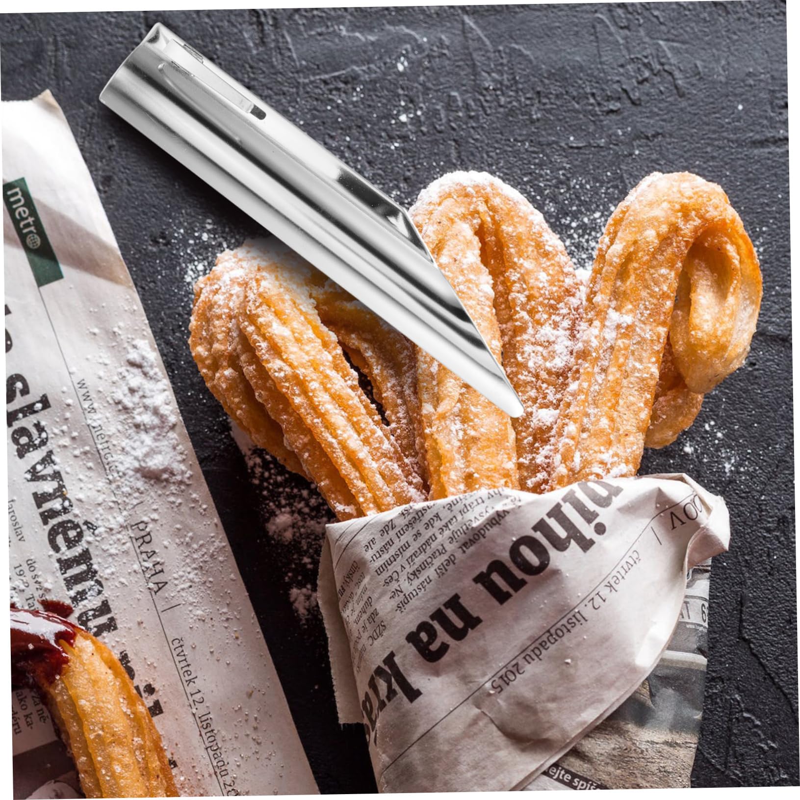 Portable Stainless Steel Kitchen Crumb Sweeper - Efficient Tabletop Cleaner for Crumbs, Food Particles & Messes - Perfect for Dining Tables, Countertops & Office Desks