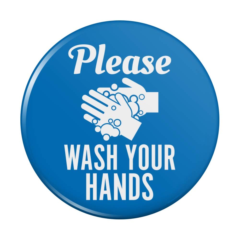 Please Wash Your Hands Refrigerator Magnet - Funny Kitchen Decor for Fridge, Office & Home - Perfect for Reminders, Memos & Organization