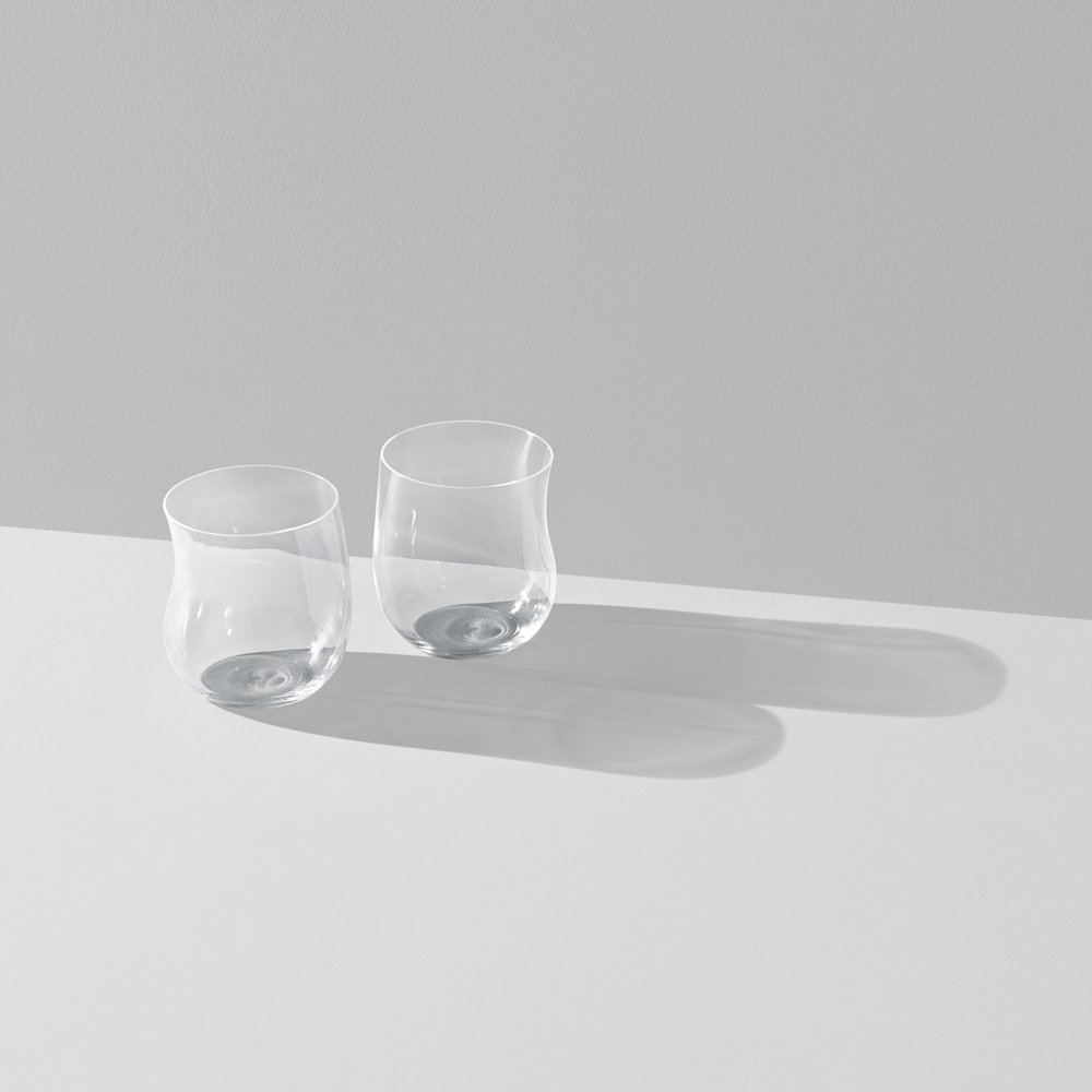 Georg Jensen Cobra Tumbler Glass Set of 2 - Premium Crystal Clear Drinking Glasses for Whiskey, Cocktails & Water - Perfect for Home Bar, Dinner Parties & Gifts