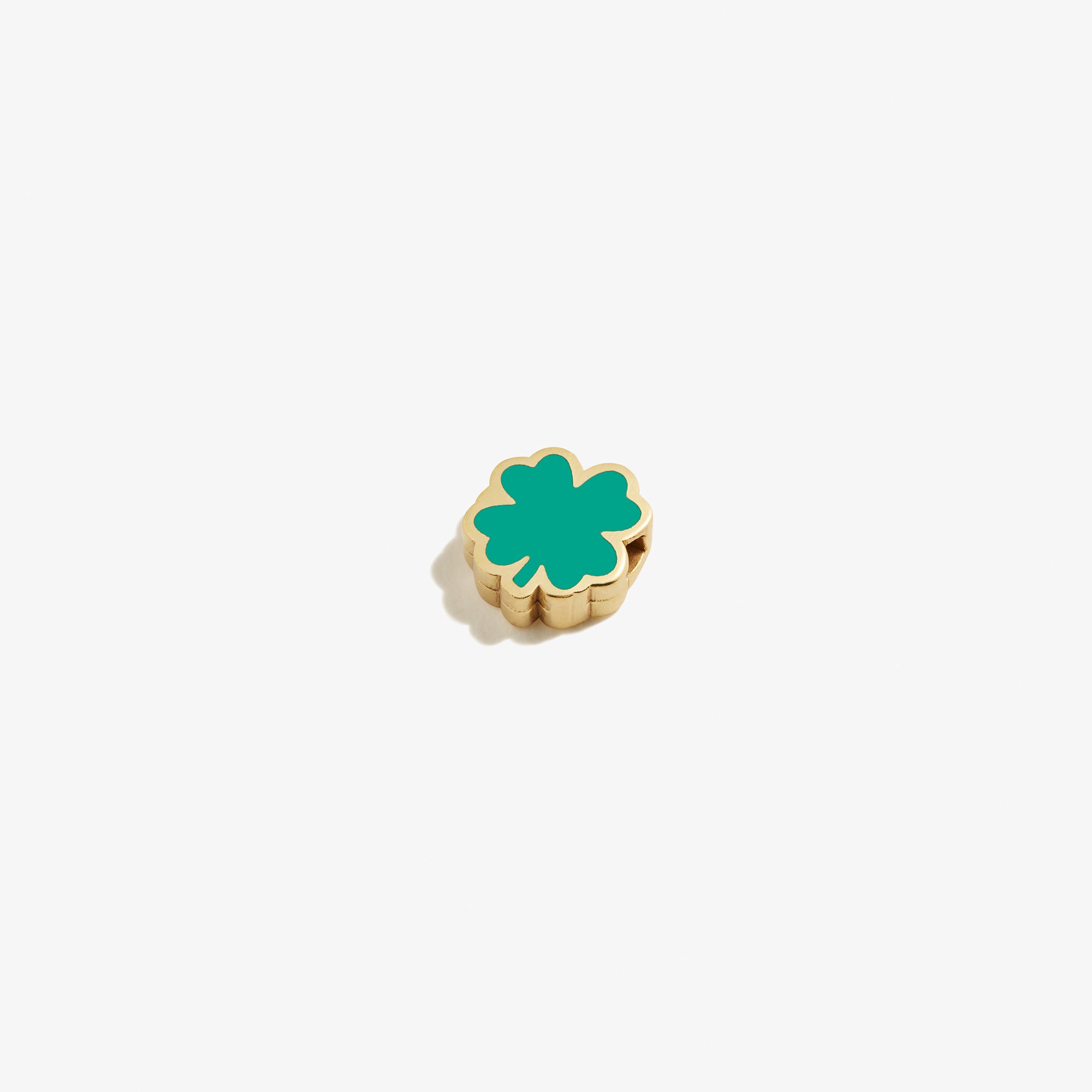 Four Leaf Clover Slider Charm - Lucky Irish Jewelry for Bracelets & Necklaces - Perfect for St. Patrick's Day Gifts & Everyday Wear