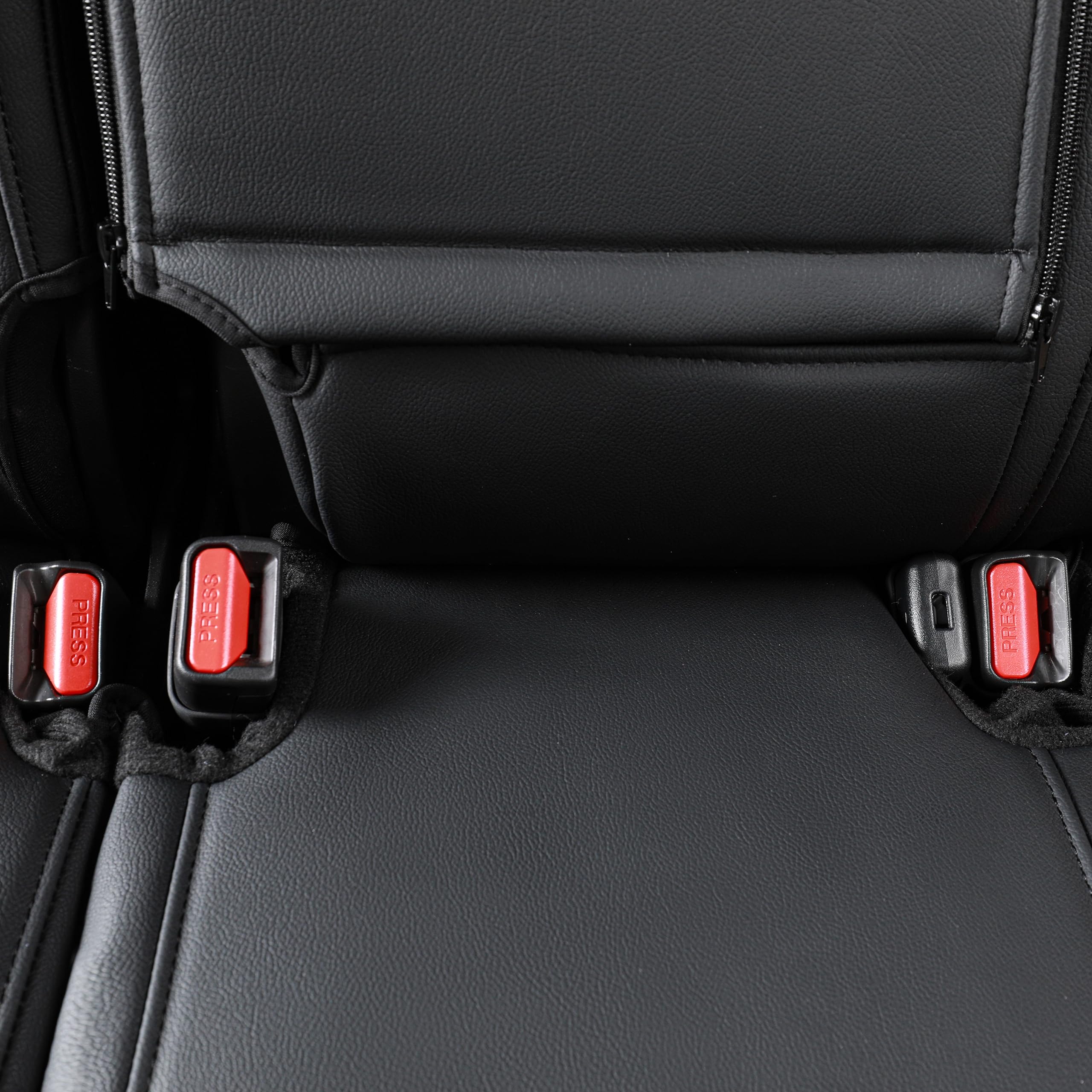 Premium Custom Fit Honda Civic Seat Covers Full Set (2016-2021) - Waterproof Leather Car Seat Protectors for LX Models - Black/Sand Beige - Perfect for Daily Commuting & Road Trips