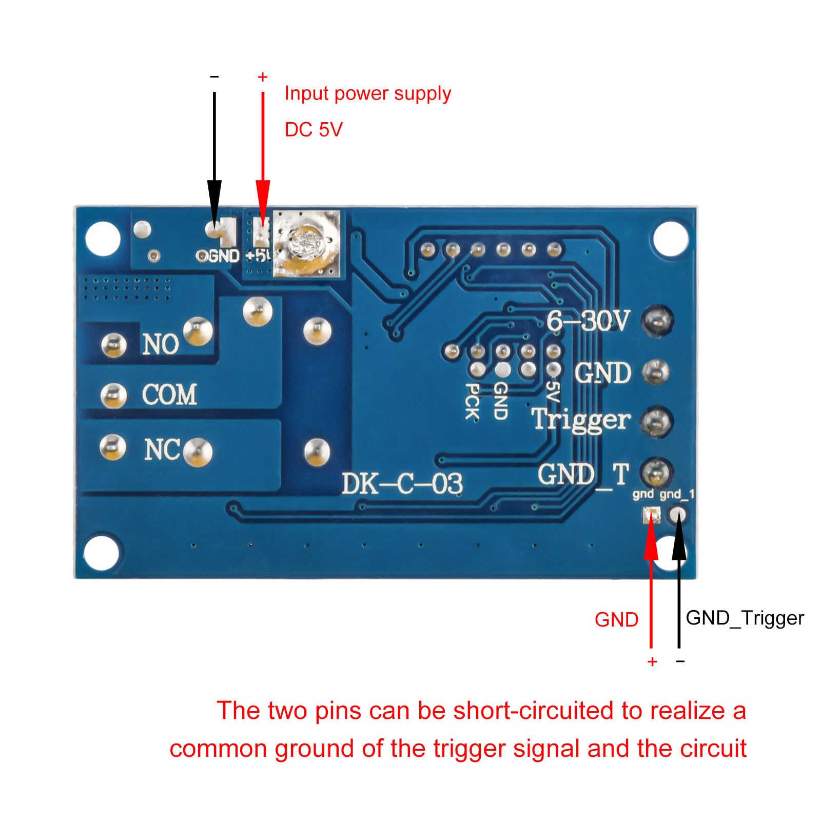 2Pcs 5V Type-C Programmable Timer Relay Module - DC 6-30V Digital LED Display Delay Switch for Home Automation, DIY Projects & Industrial Control